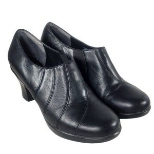 Dansko Women's Black Leather Heels, Size 8.5 (EU 39)